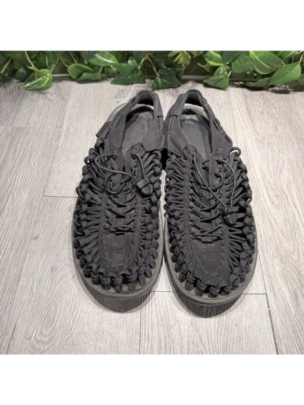 Keen Uneek Men Sandals Sz 14 Black Toggle Comfort Ankle Strap Sport Shoes - Picture 2 of 12